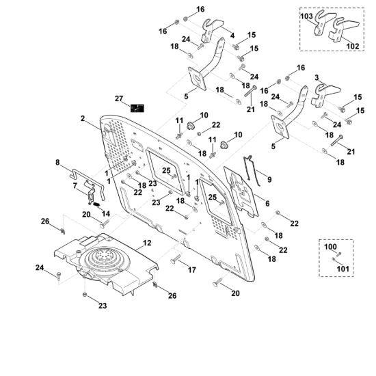 Picture of H - Parete posteriore MT 6112.0 C
