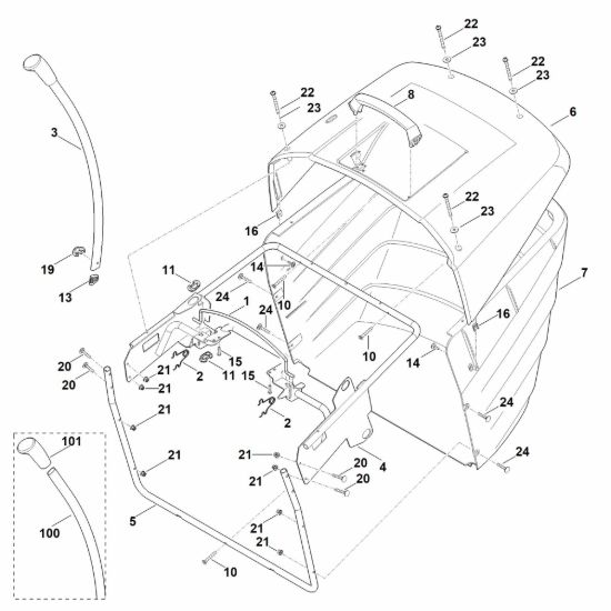 Picture of O - Cesto raccolta erba MT 6112.1 C