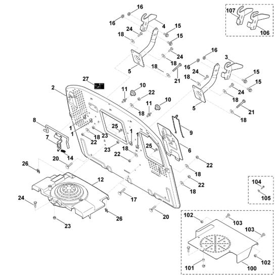 Picture of H - Parete posteriore MT 6127.0 KL