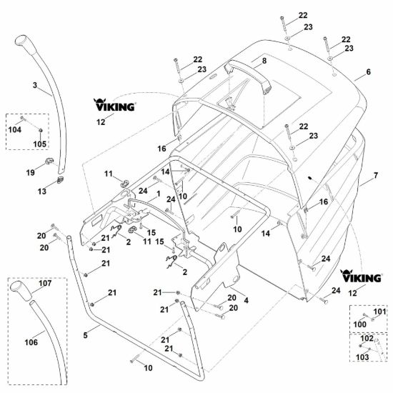 Picture of Q - Cesto raccolta erba MT 6127.0 ZL