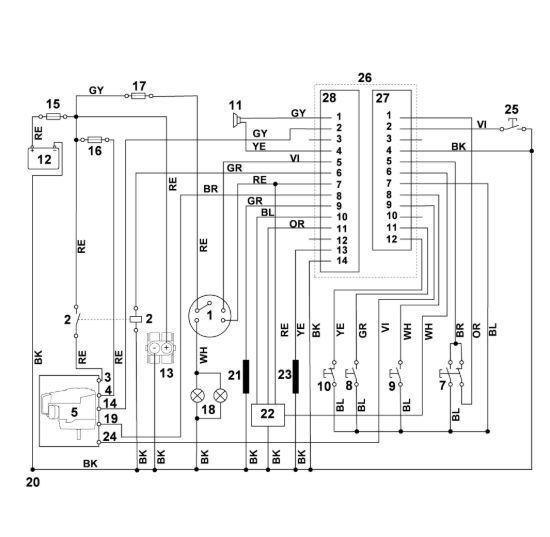 Picture of S - Schema elettrico MT 6127.0 ZL
