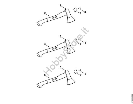 Accette Attrezzi per spaccare Accetta 600 g della marca STIHL