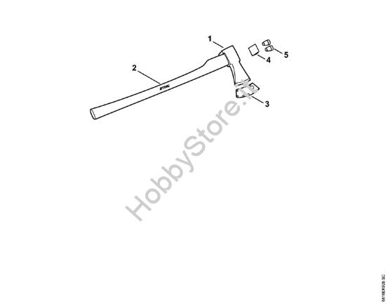 Accetta spaccalegna AX 28 T Attrezzi per spaccare Accetta AX 28 T della marca STIHL