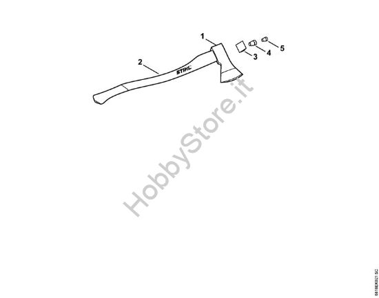 Accetta bavarese Attrezzi per spaccare Accetta bavarese 1250 g della marca STIHL