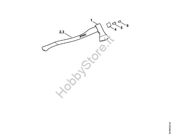 Accetta renana Attrezzi per spaccare Accetta renana 1000 g della marca STIHL