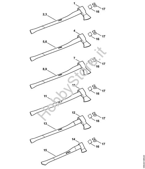 Asce spaccalegna Attrezzi per spaccare Accetta spaccalegna 2750 g della marca STIHL