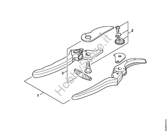 Cesoia da giardinaggio F2 Forbici Cesoia da giardinaggio F2 della marca STIHL