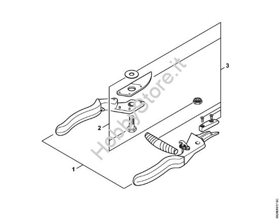 Cesoia da giardinaggio F31 Forbici Cesoia da giardinaggio F31 della marca STIHL