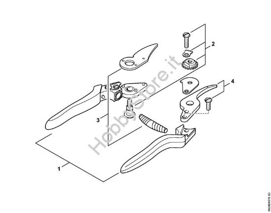 Cesoia da giardinaggio F8 Forbici Cesoia da giardinaggio F8 della marca STIHL