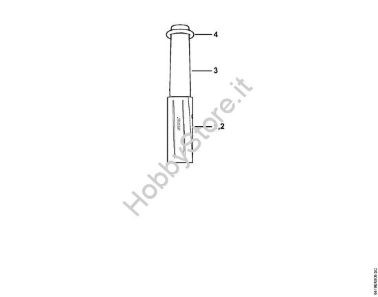 Cuneo per abbattimento Strumenti manuali Cuneo di abbattimento e taglio 980 g della marca STIHL