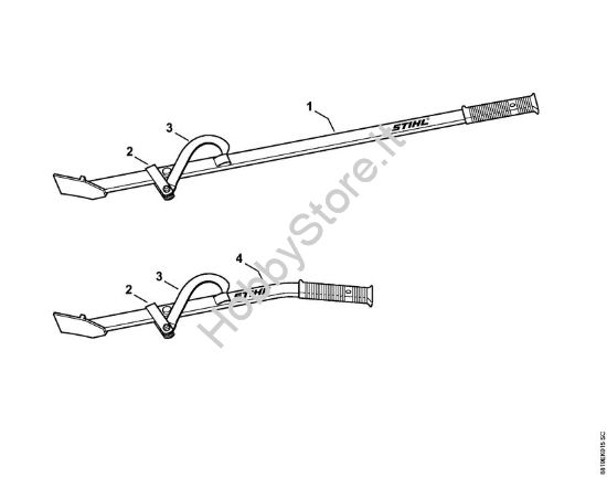 Leva di abbattimento Strumenti manuali Leva di abbattimento 130 cm della marca STIHL