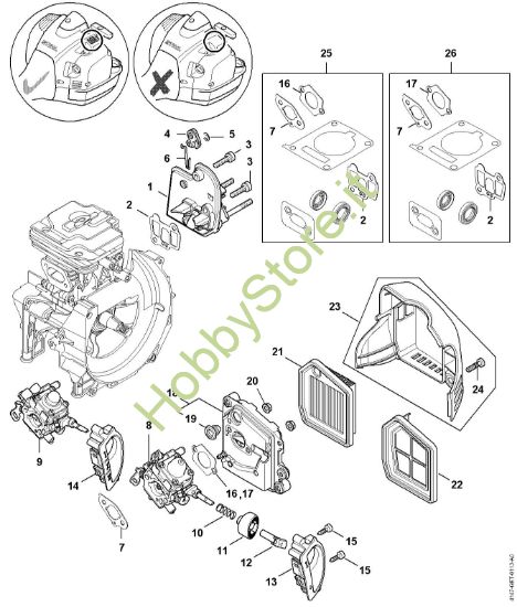 Picture of Flangia intermedia, filtro aria FS 410 (4147)