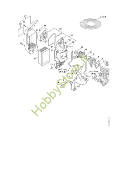 Picture of Flangia intermedia, filtro aria BR 450