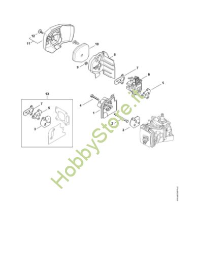 Picture of Flangia intermedia, filtro aria HS 46 C-E