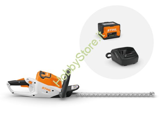 Tagliasiepi Stihl HSA 50 a batteria Compact Set con AK10 e AL101