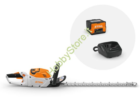 Tagliasiepi Stihl HSA 60 Batteria AK10 e caricabatterie AL101