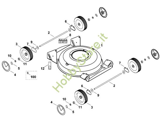 Picture of B - Scocca, autotelaio MB 2 R