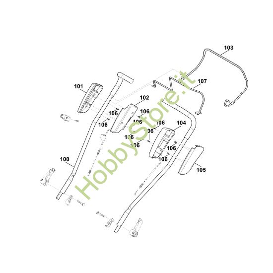 Picture of A1 - Parte superiore manubrio MB 2.2 RT