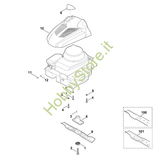 Picture of D - Motore, lama MB 248.0