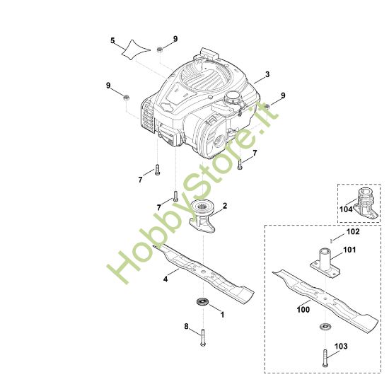 Picture of D - Motore, lama MB 248.3