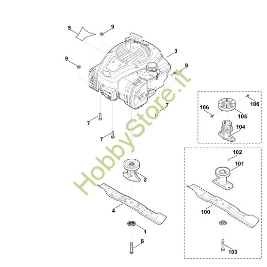 Picture of D - Motore, lama MB 248.3 T