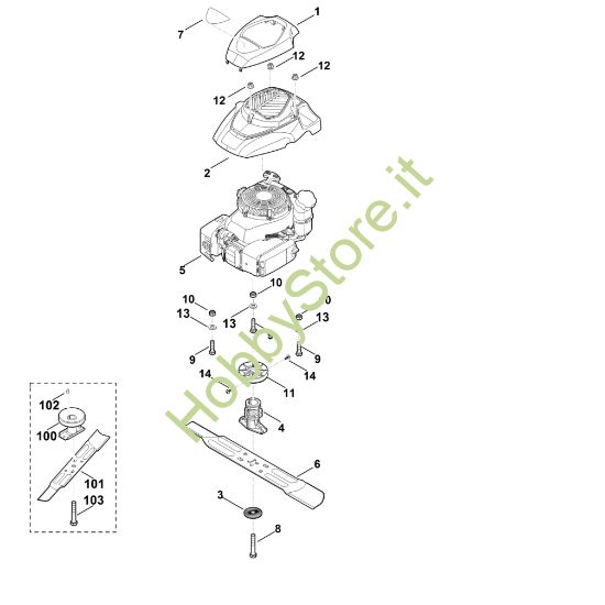 Picture of D - Motore, lama MB 253.0 T
