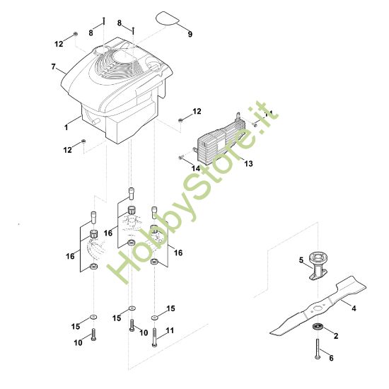 Picture of D - Motore, lama MB 3.1 RT