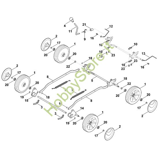 Picture of C - Carrello, impostazione in alto MB 4.0 R
