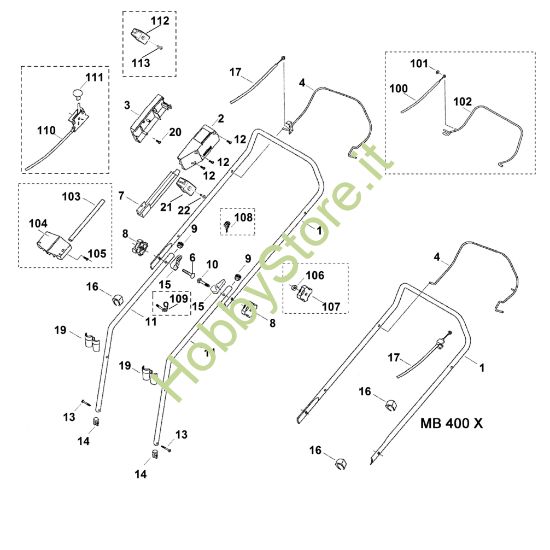 Picture of A - Manubrio MB 400
