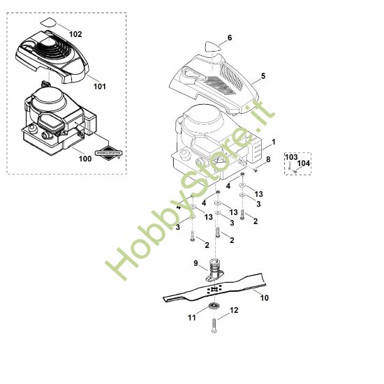 Picture of D - Motore, lama MB 443.0
