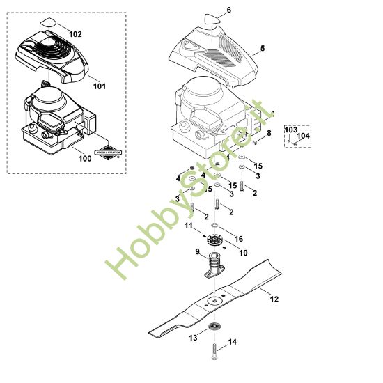 Picture of D - Motore, lama MB 443.0 T
