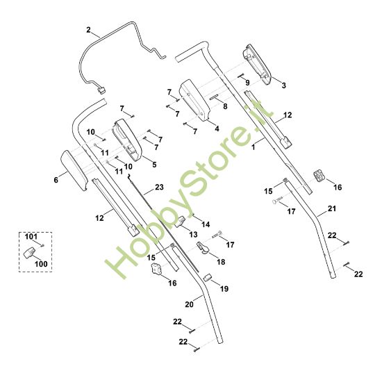 Picture of A - Manubrio MB 448.0