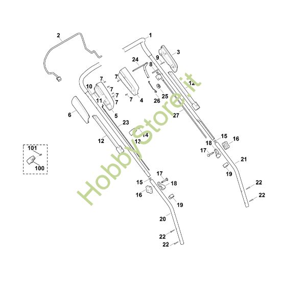 Picture of A - Manubrio MB 448.0 T