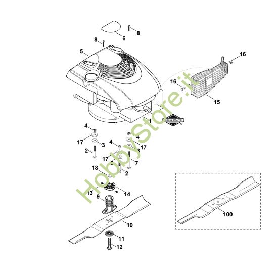 Picture of D - Motore, lama MB 448.0 T