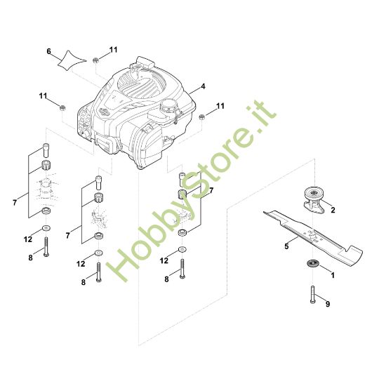 Picture of D - Motore, lama MB 448.1 PT