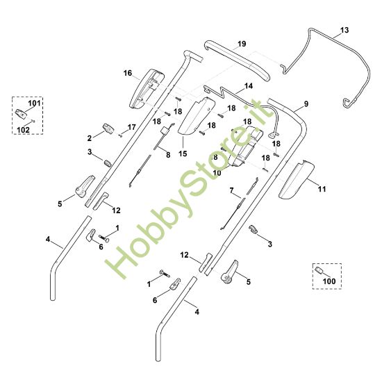 Picture of A - Manubrio MB 448.1 T