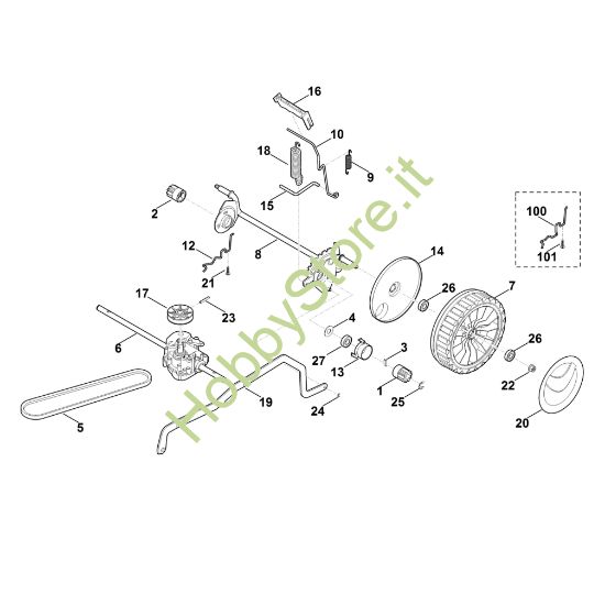 Picture of C - Regolazione altezza asse posteriore MB 448.1 T