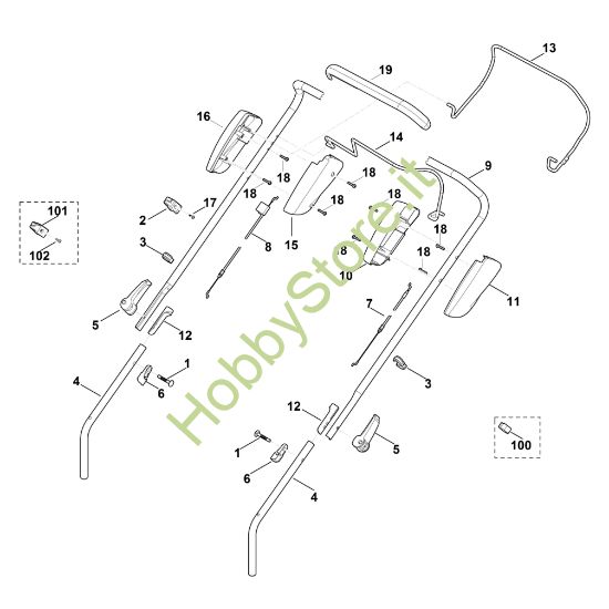 Picture of A - Manubrio MB 448.1 TX