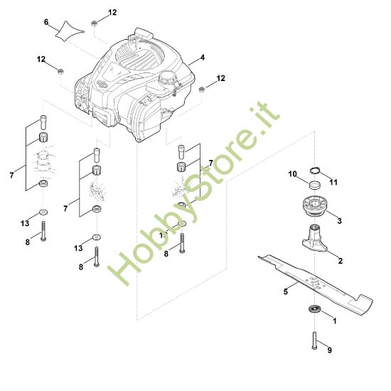 Picture of D - Motore, lama MB 448.1 VC