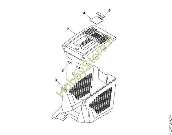 E - Cesto raccolta erba MB MB 450 X della marca Viking