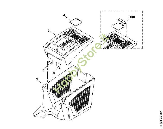 G - Cesto raccolta erba MB MB 455 della marca Viking