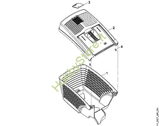 E - Cesto raccolta erba MB MB 465 della marca Viking