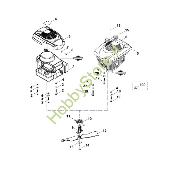 Picture of D - Motore, lama MB 465 C