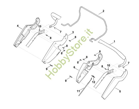 Picture of A - Parte superiore manubrio MB 545.0