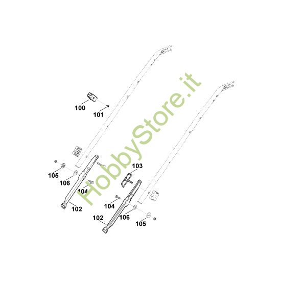 Picture of B1 - Parte inferiore manubrio MB 545.0