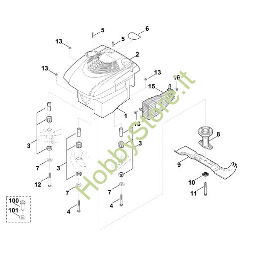 Picture of F - Motore, lama MB 545.0