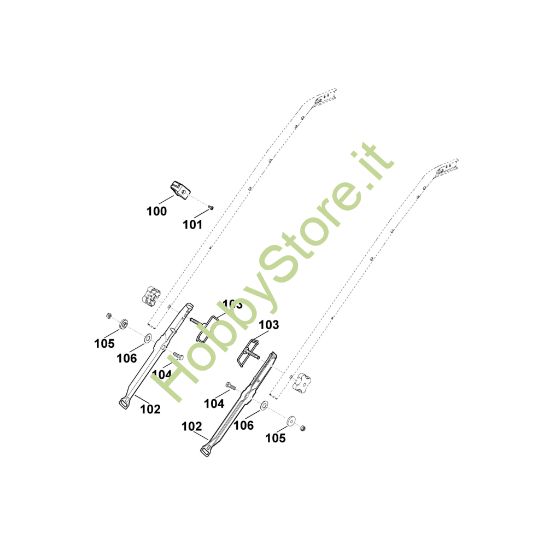 Picture of B1 - Parte inferiore manubrio MB 545.0 VE