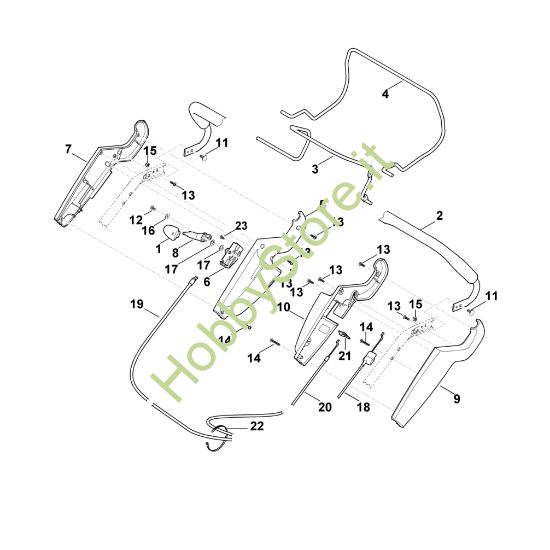 Picture of A - Parte superiore manubrio MB 545.0 VR