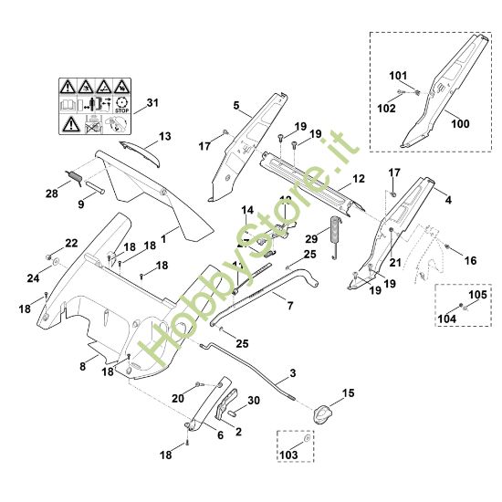 Picture of C - Telaio, regolazione altezza MB 545.0 VS