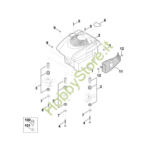 Picture of F - Motore MB 545.0 VS